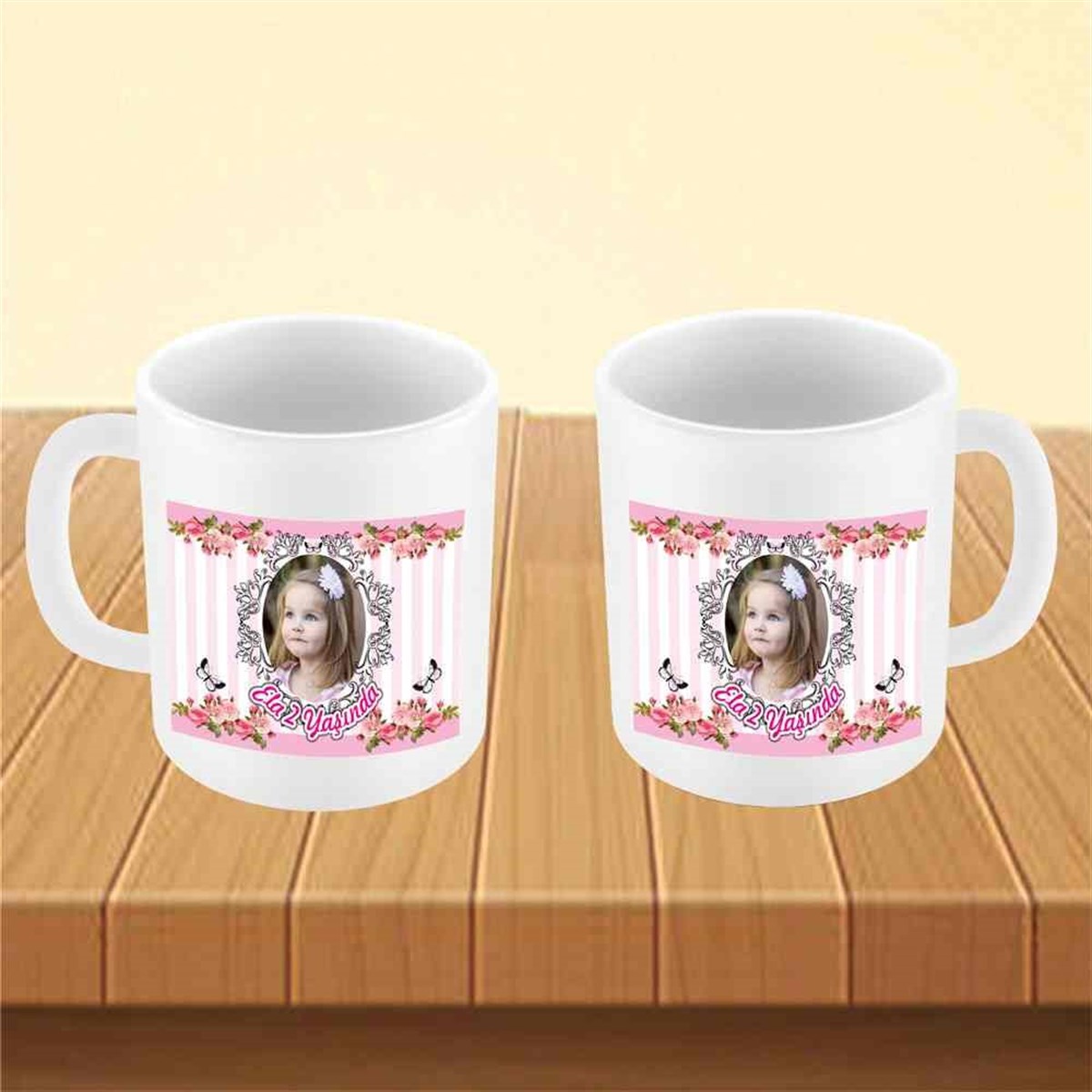 Pembe Vintage Konsept Kupa Bardak Mug  