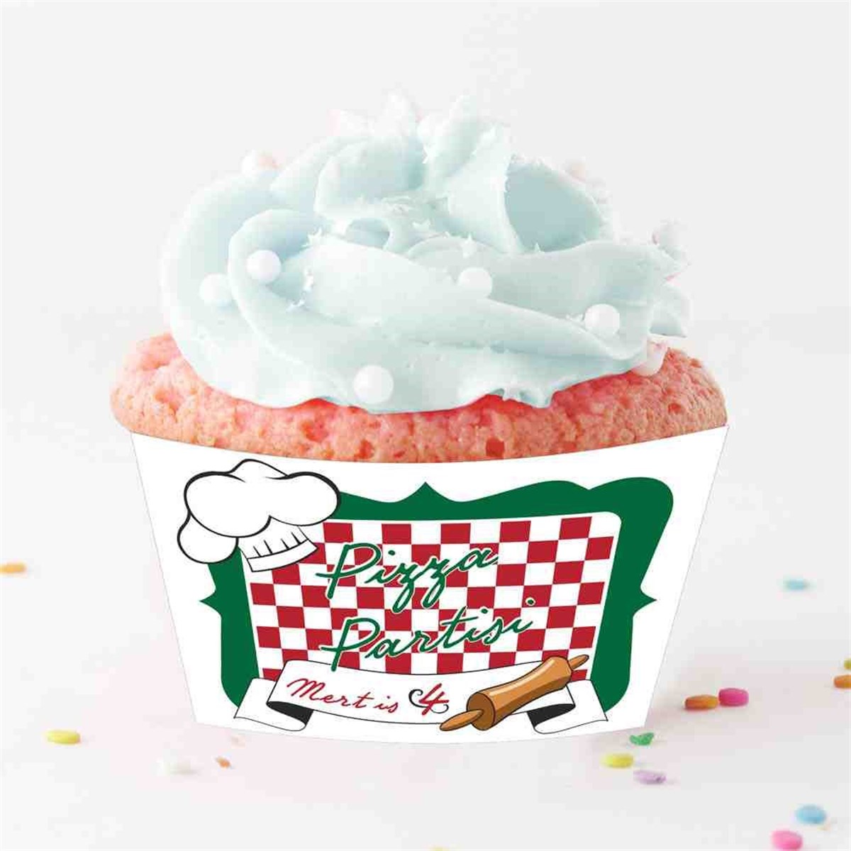Pizza Temalı Cupcake Sargısı 
