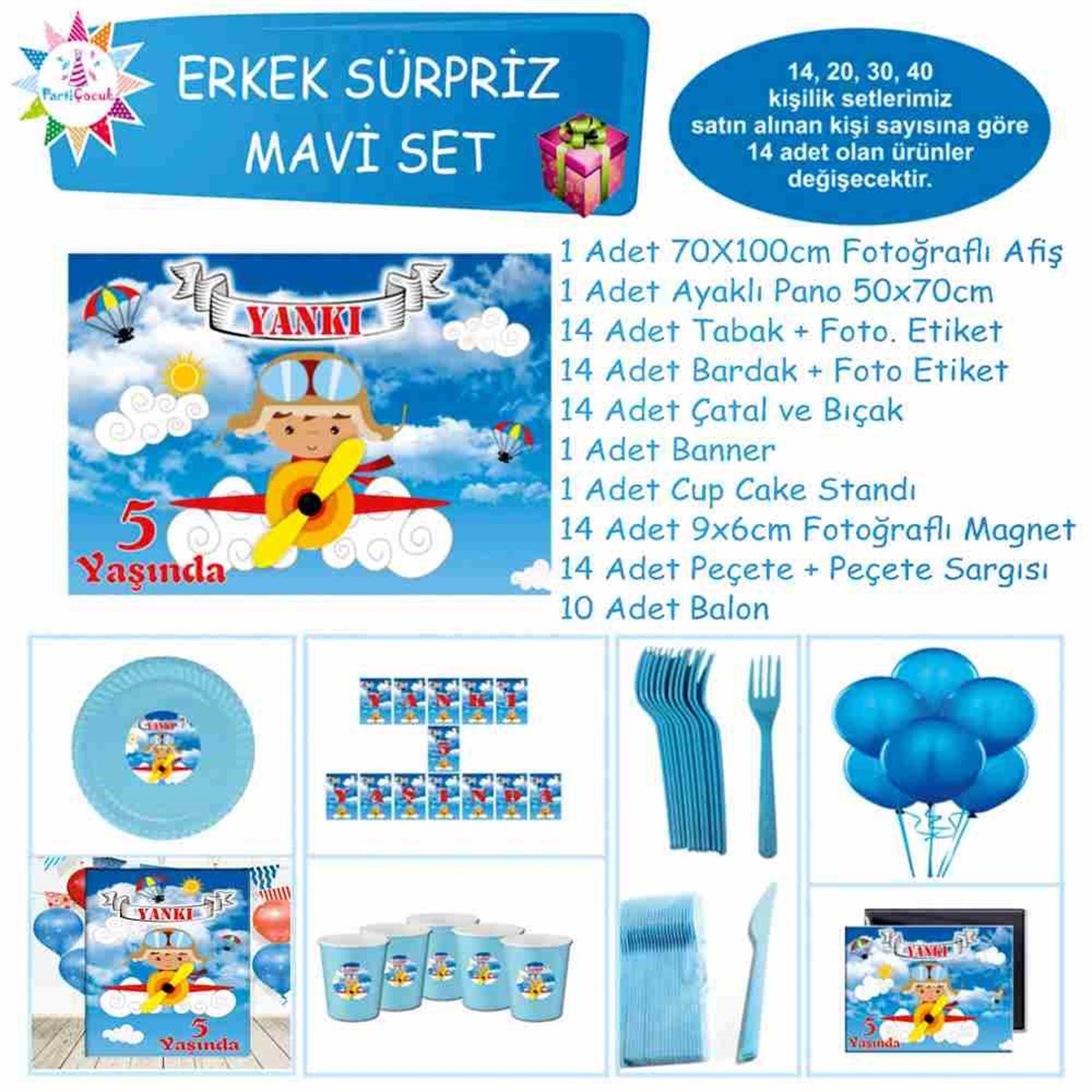 Planör Konsept 1 Yaş Süpriz Set 