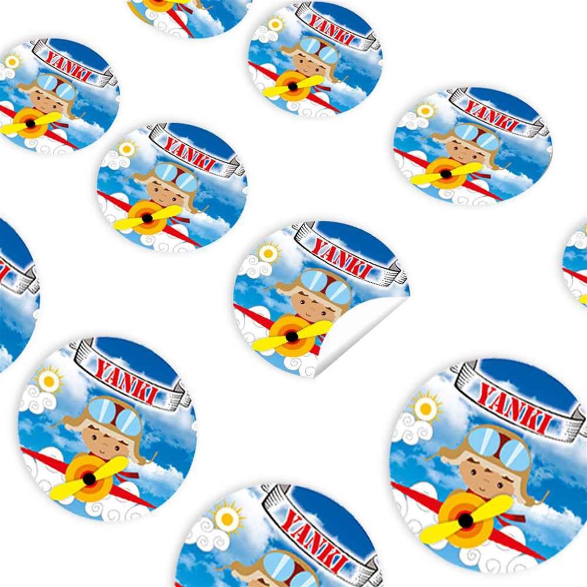 Planör Konsept Sticker 30 Adet 