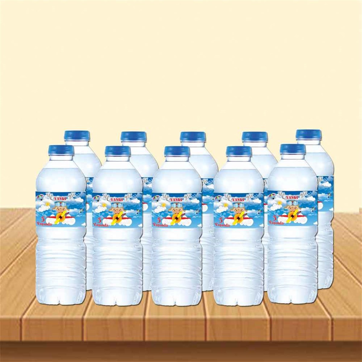 Planör Temalı Su Şisesi Bandı    