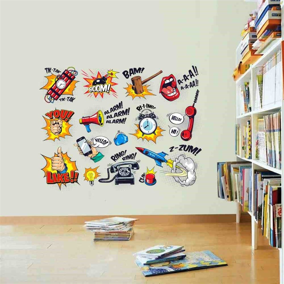 Pop Art Duvar Sticker 