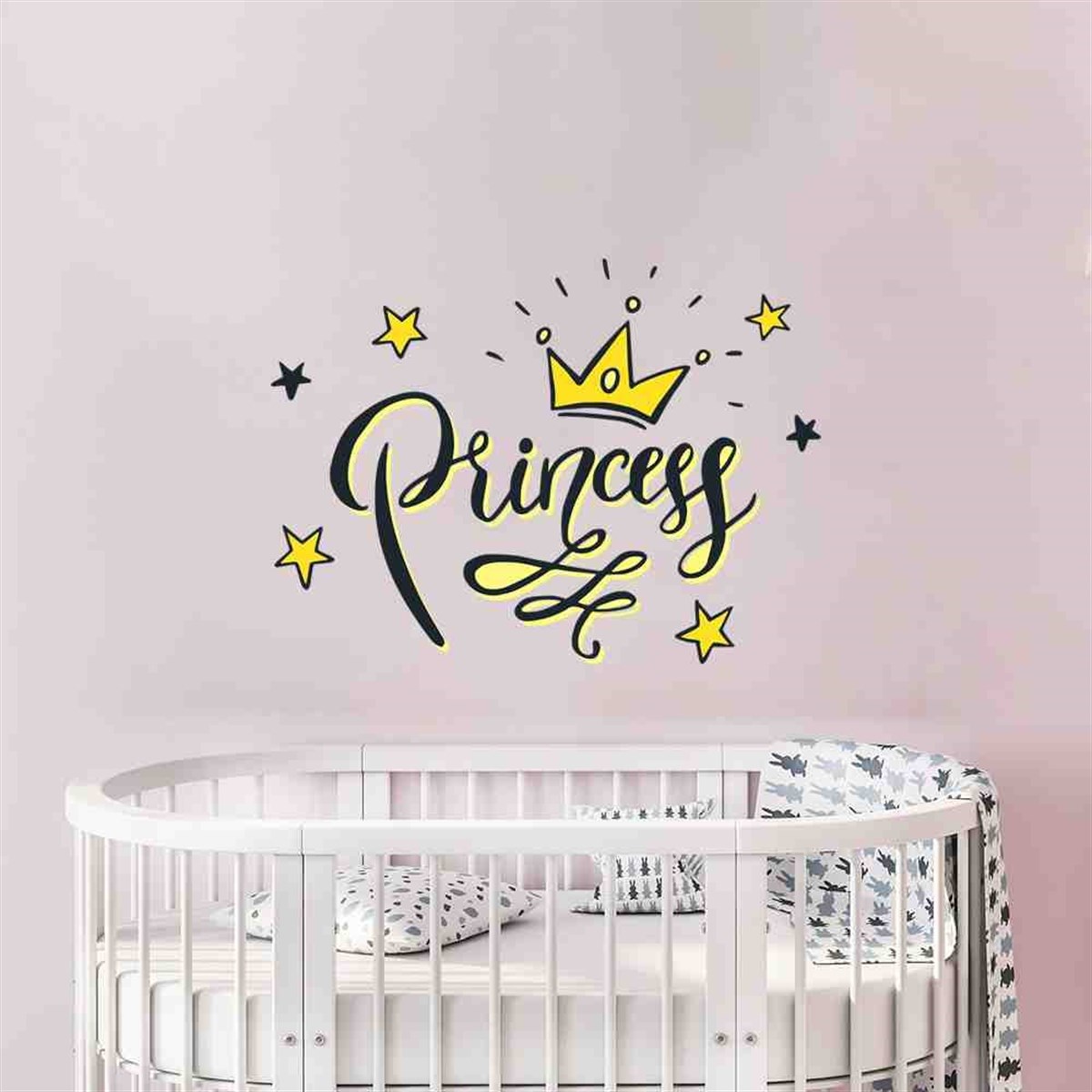 Princess Çocuk Odası Duvar Etiketi 
