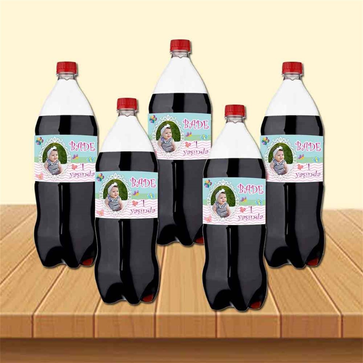 Puantiyeli Balon Cola Şisesi Bandı  