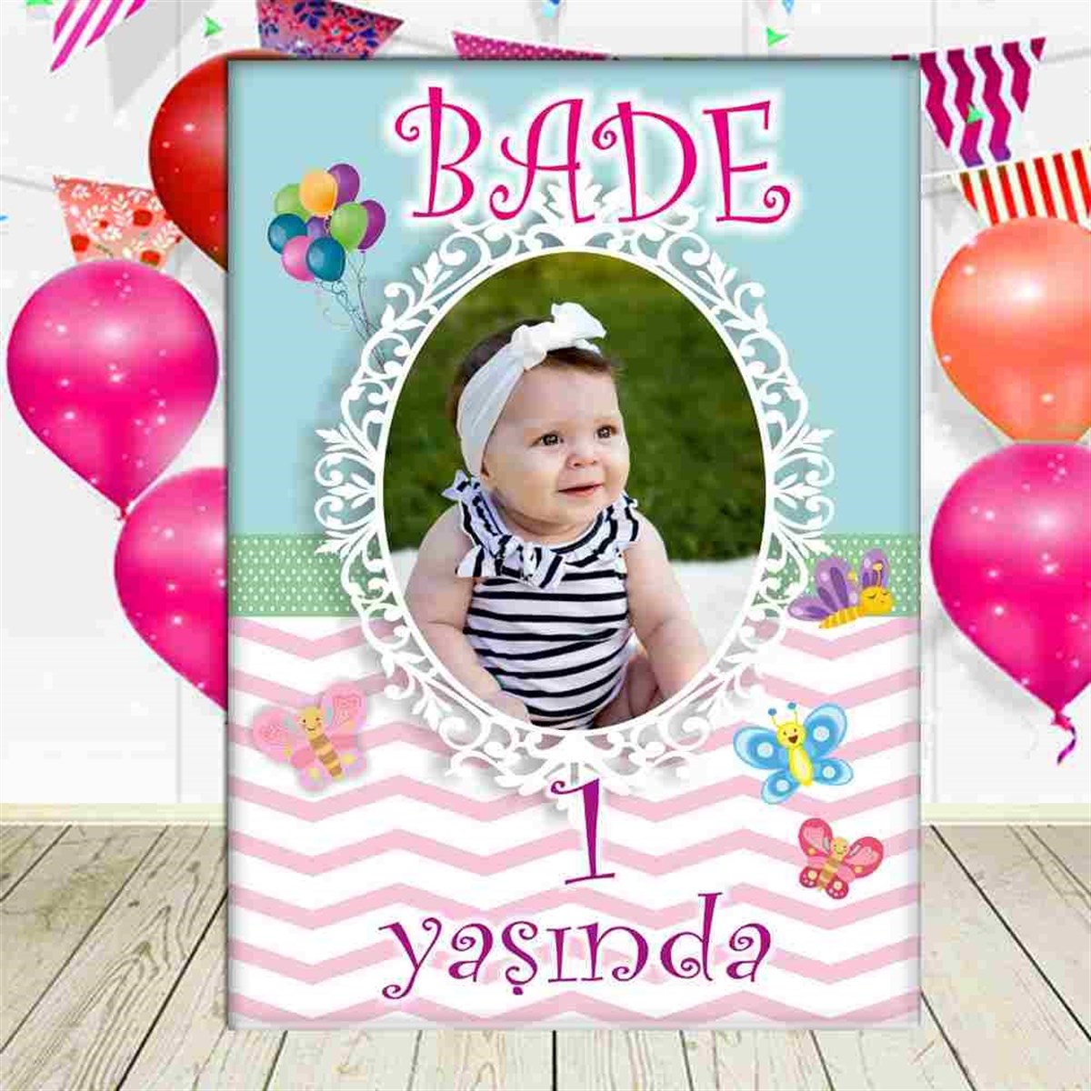 Puantiyeli Balon Konsept Ayaklı Pano  