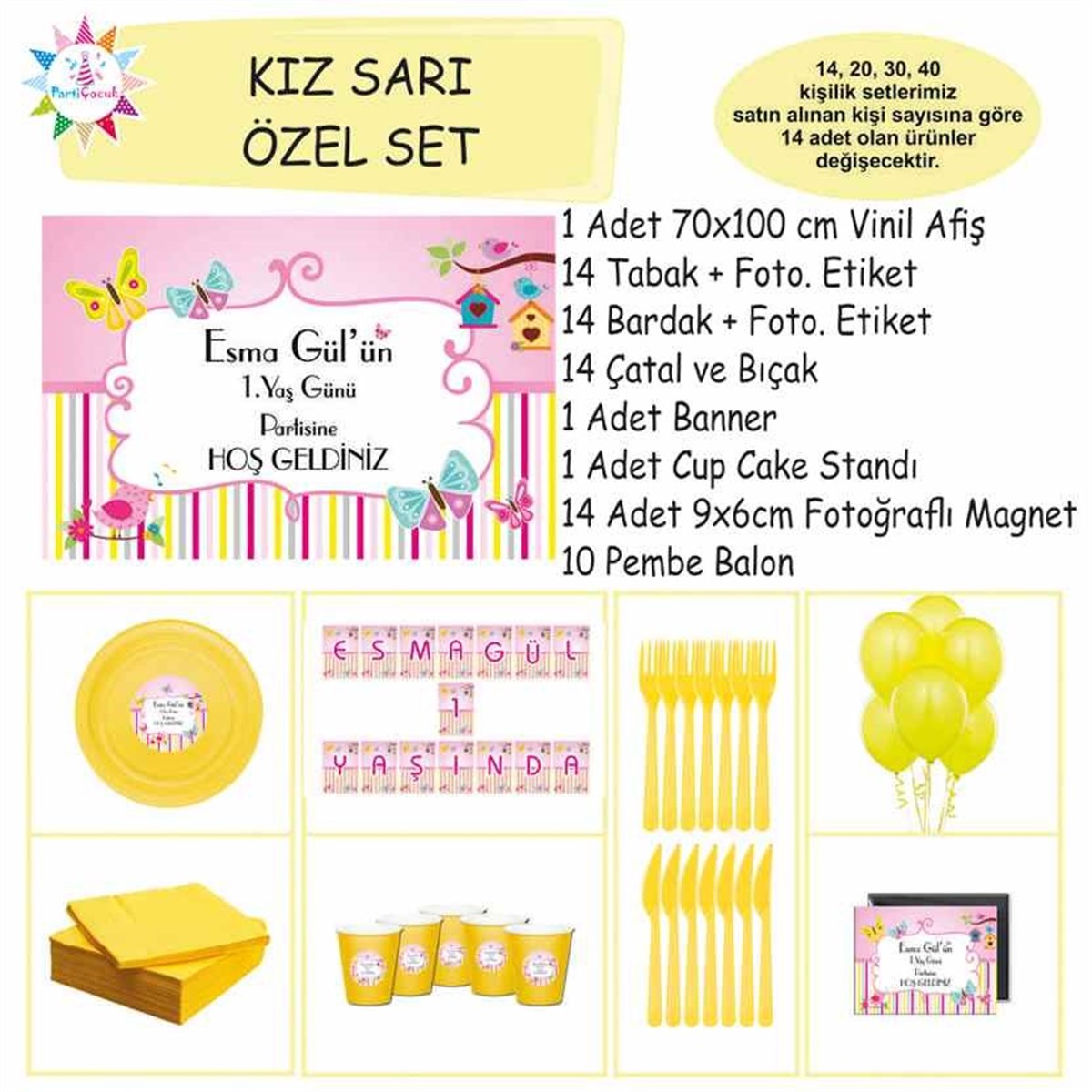 Puantiyeli Şerit Konsept Özel Set 