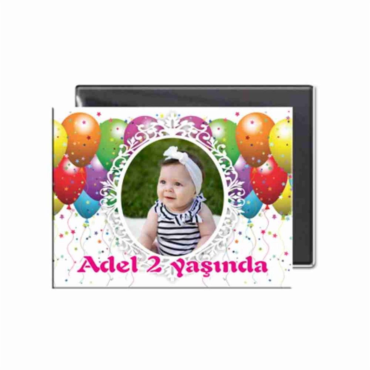 Renkli Balonlu Buzdolabı Magneti   