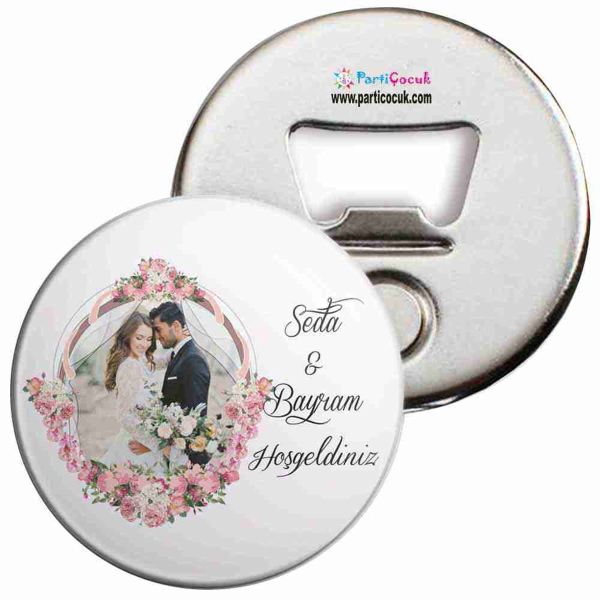 Resim Vintage Konsept Nişan Magnet Açacak  