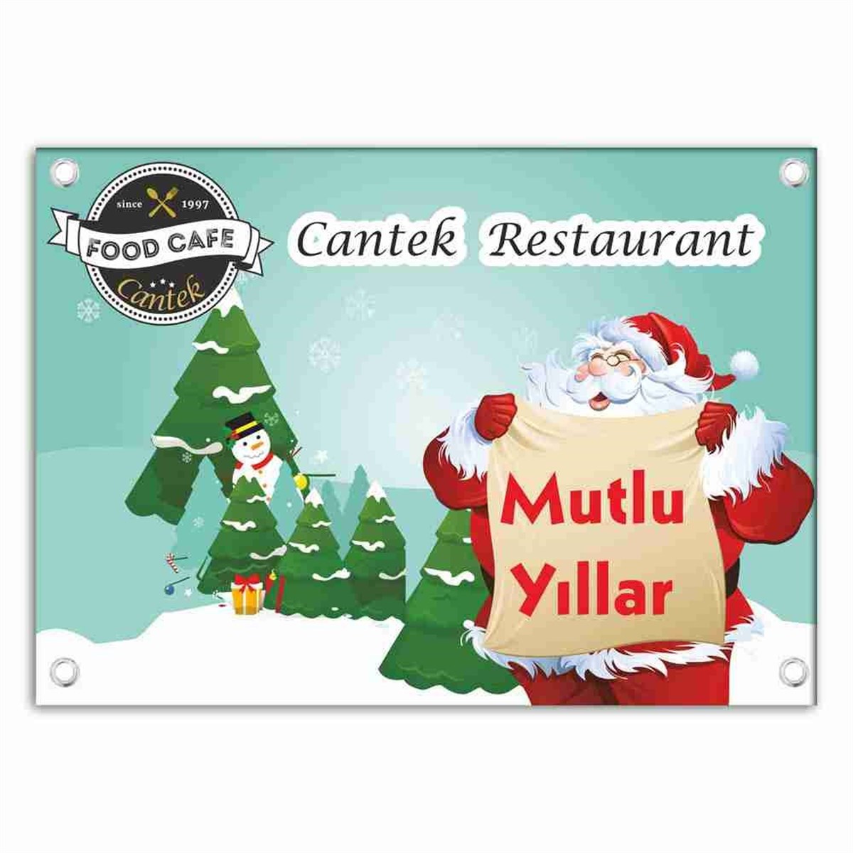 Restaurant Christmas Afiş 