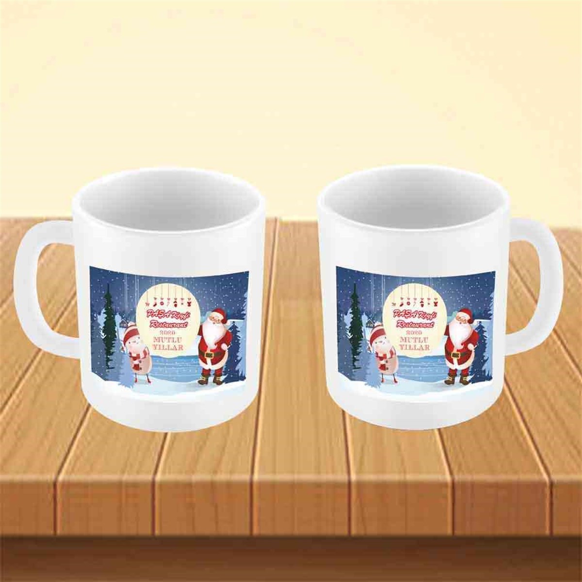 Restaurant Logolu Hediyelik Kupa Bardak 