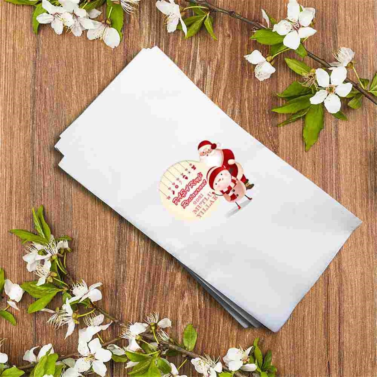 Restaurant Logolu Hediyelik Peçete Baskı 