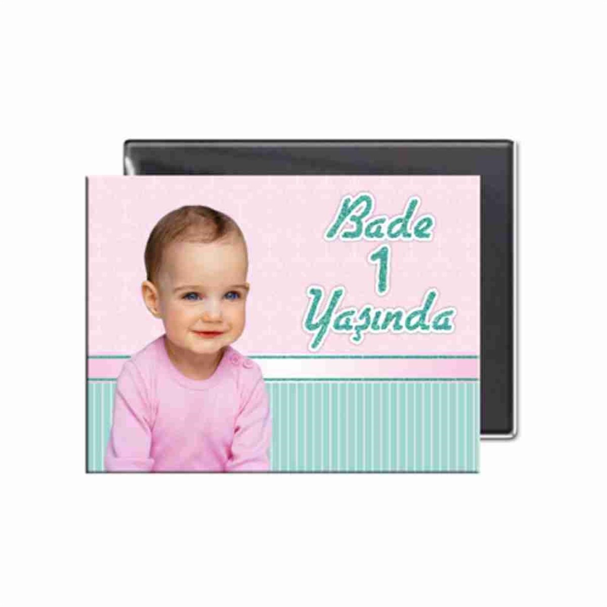 Sade Pembe Mint Yeşili Buzdolabı Magneti  