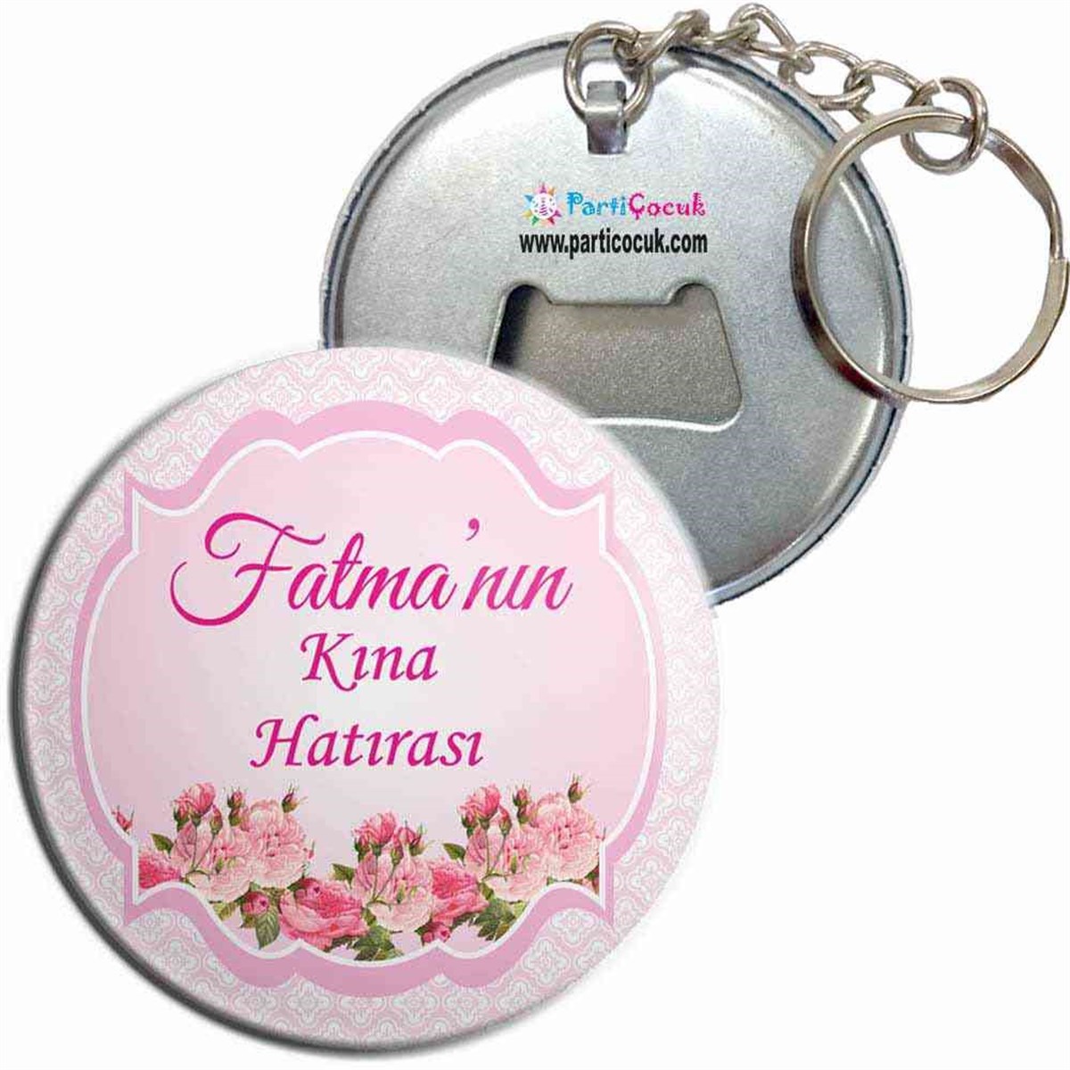 Sade Ve Şık Kına Açacaklı Anahtarlık 
