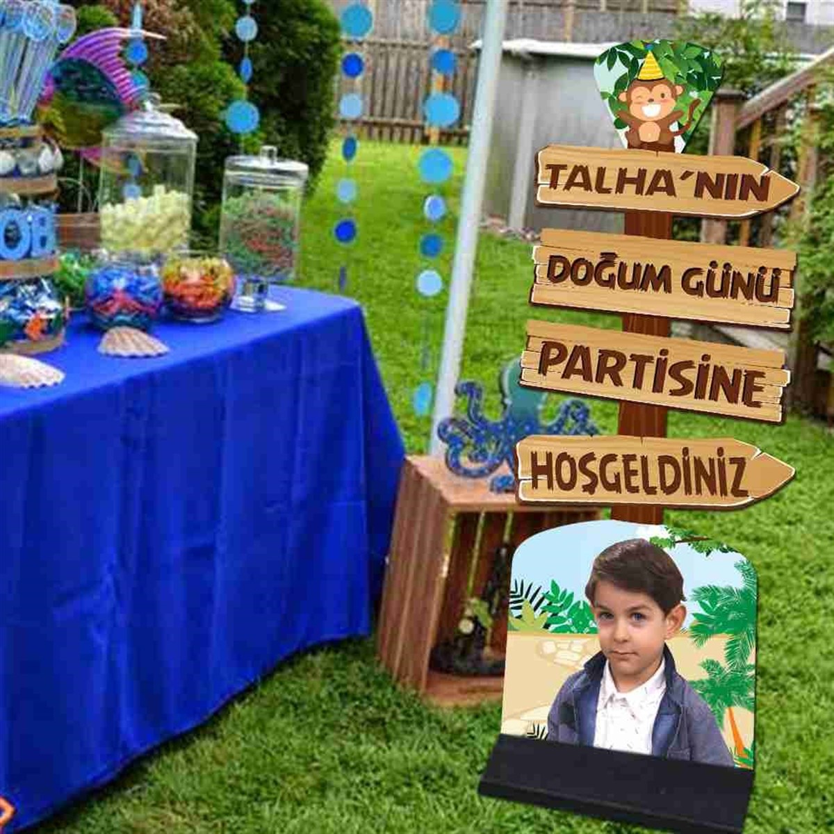 Safari Konsepti Kişiye Özel Oklu Pano 