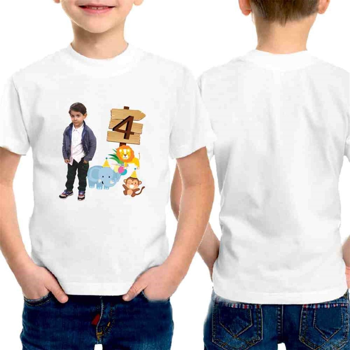 Safari Konsepti Kişiye Özel T-Shirt Baskı  
