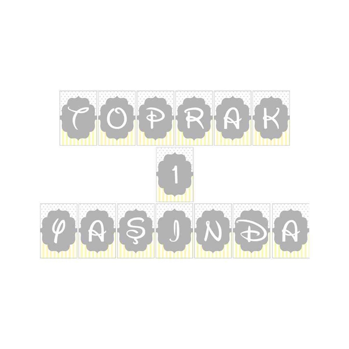 Sarı Filli Konsept Harf Banner 