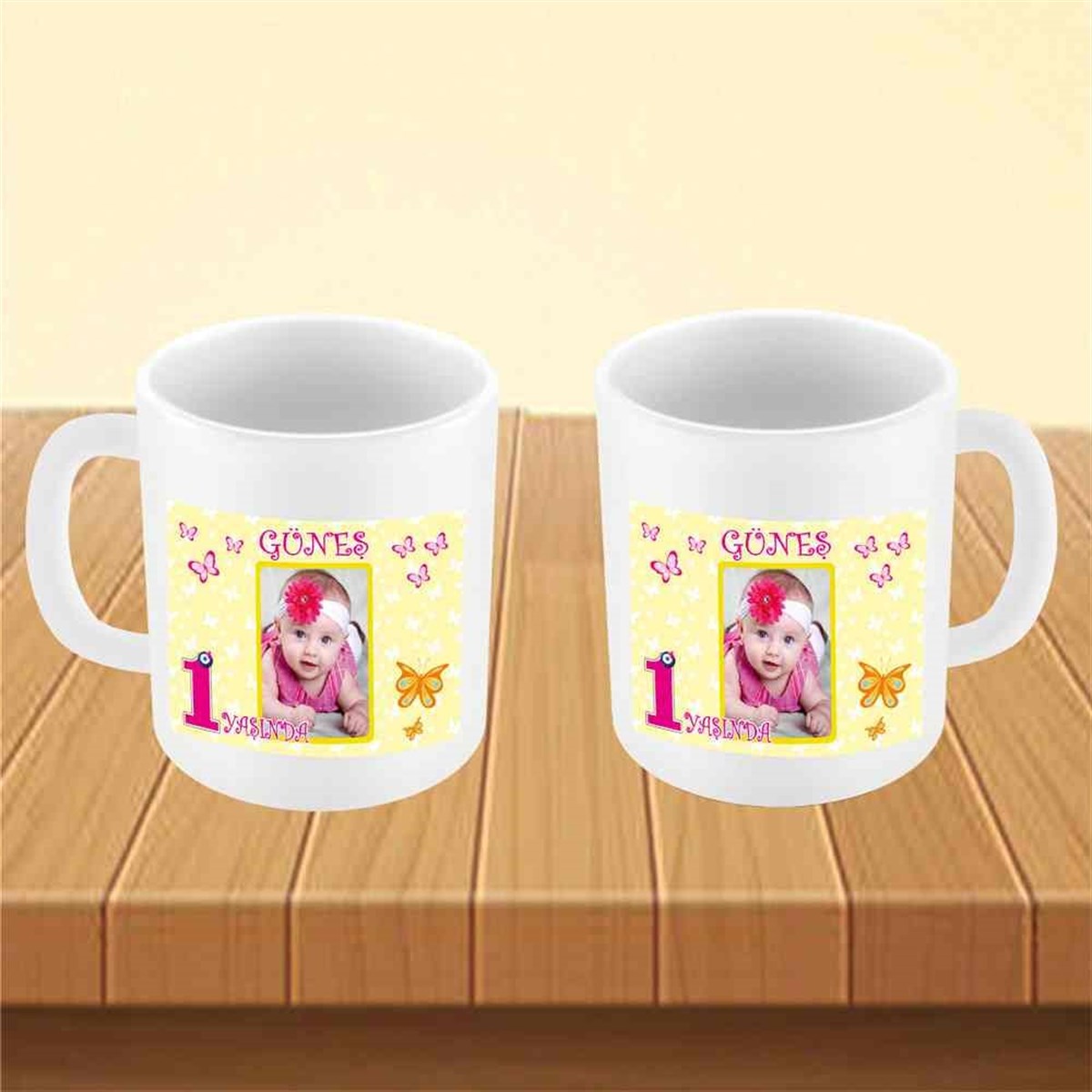 Sarı Konsept Kupa Bardak Mug  