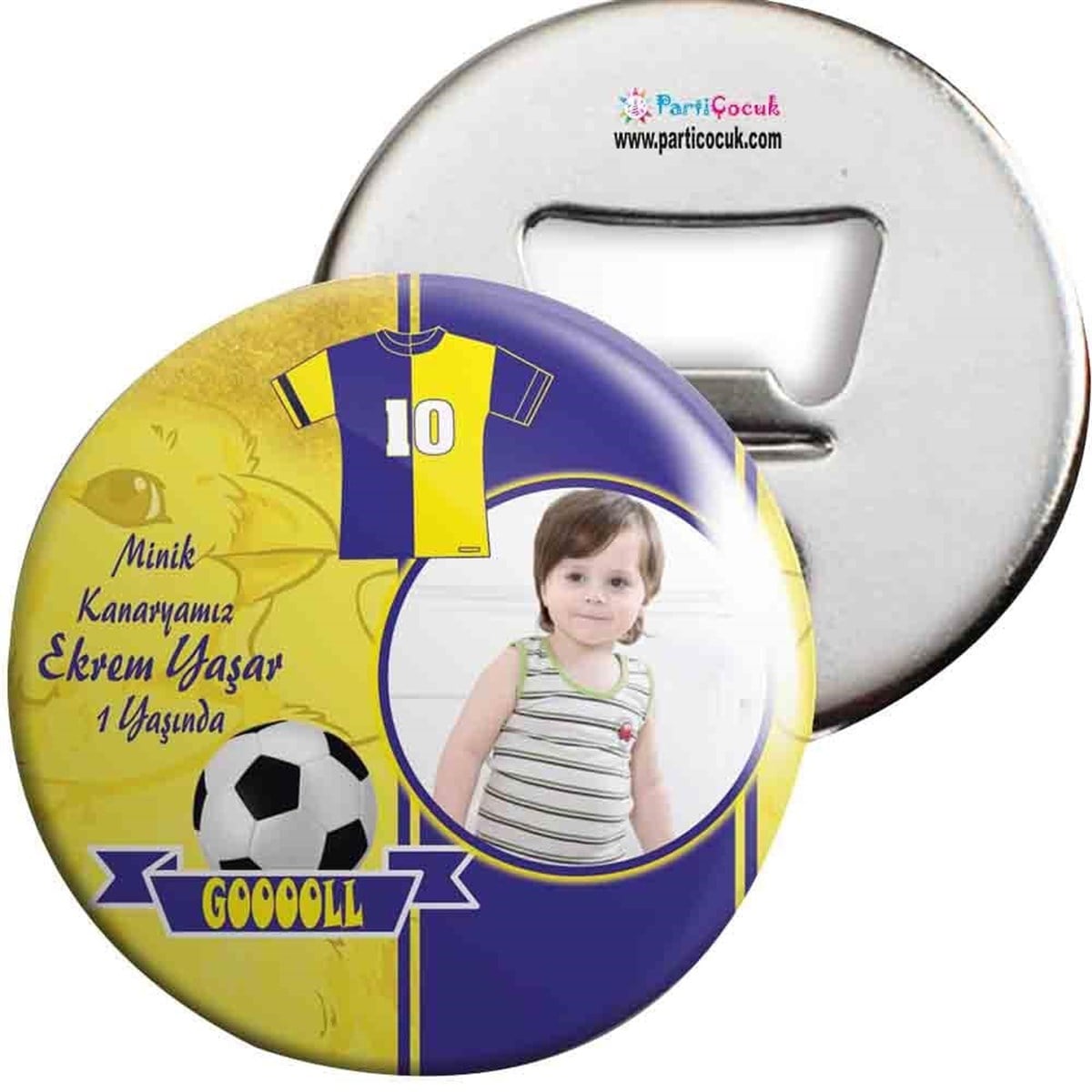 Sarı Lacivert Konsept Açacaklı Magnet Kişiye Özel 