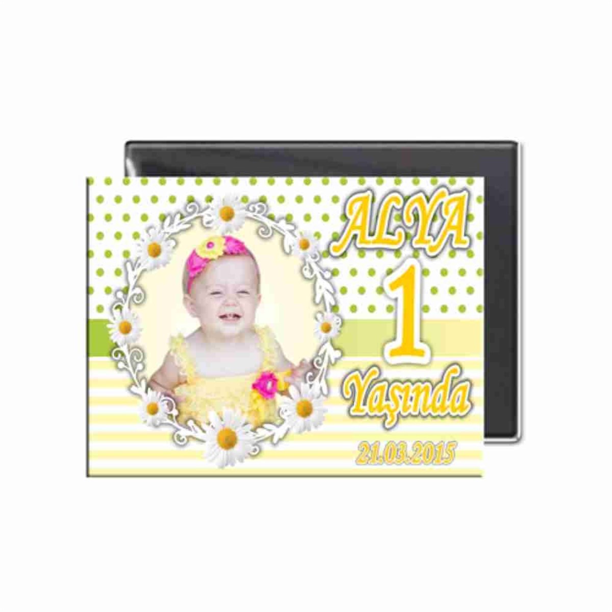 Sarı Papatya Buzdolabı Magneti 