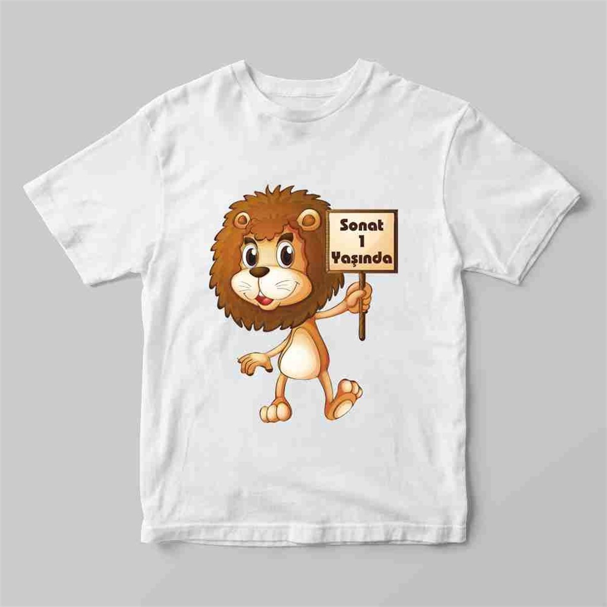 Sevimli Aslan Tişört Baskı 