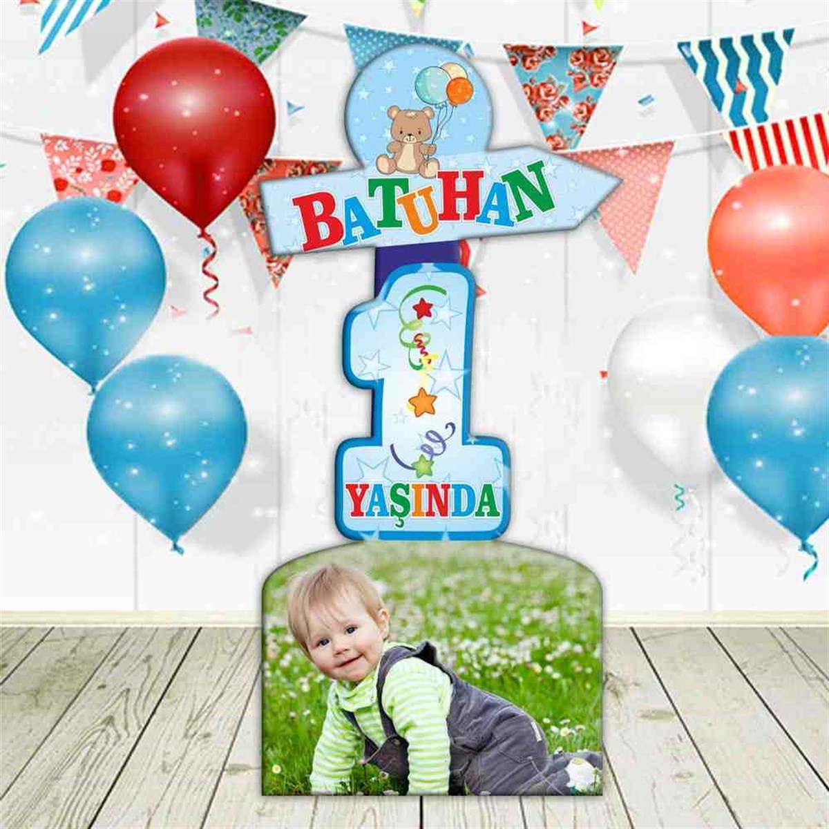 Sevimli Ayı Doğum Günü Pano 