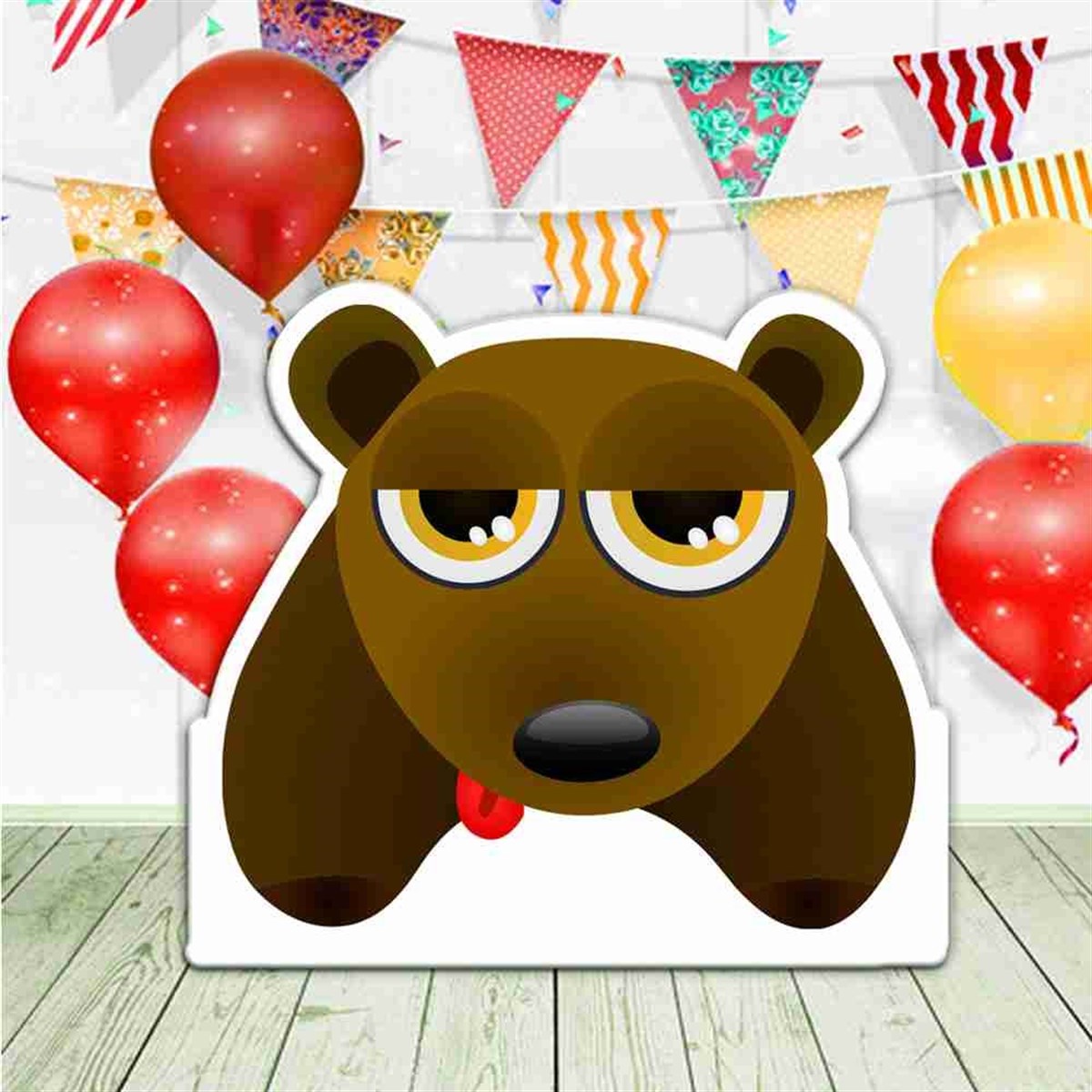 Sevimli Ayı Konsept Ayaklı Pano 