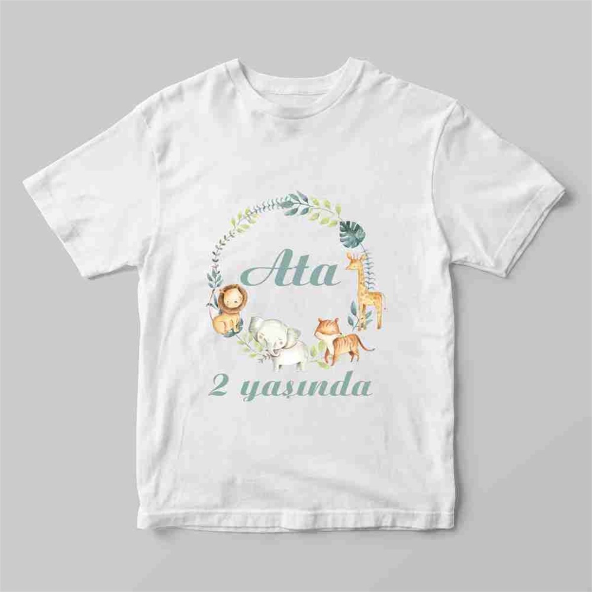 Sevimli Hayvanlı 1 Yaş Tişört 