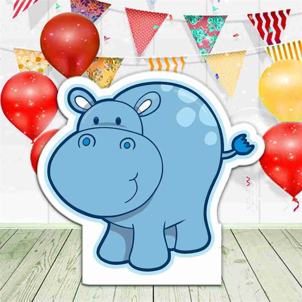 Sevimli Hippo Organizasyon Pano 