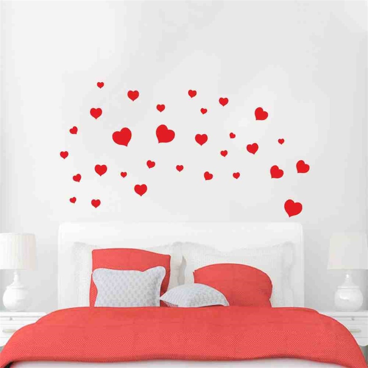 Sevimli Kalpler Duvar Etiket 