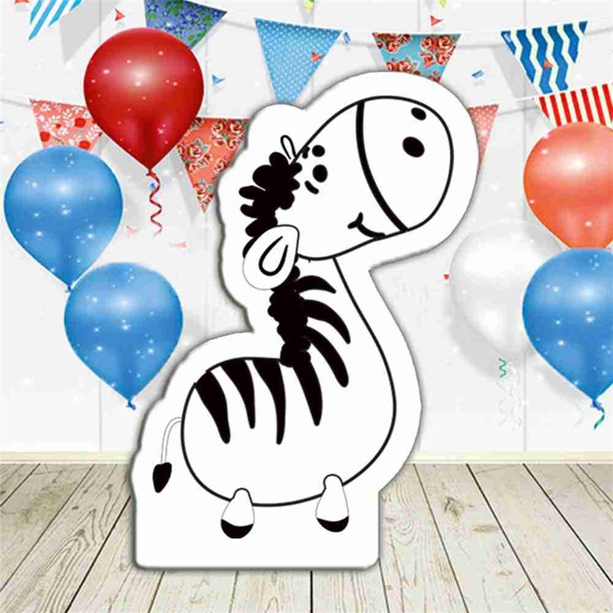 Sevimli Zürafa Kesimli Pano 