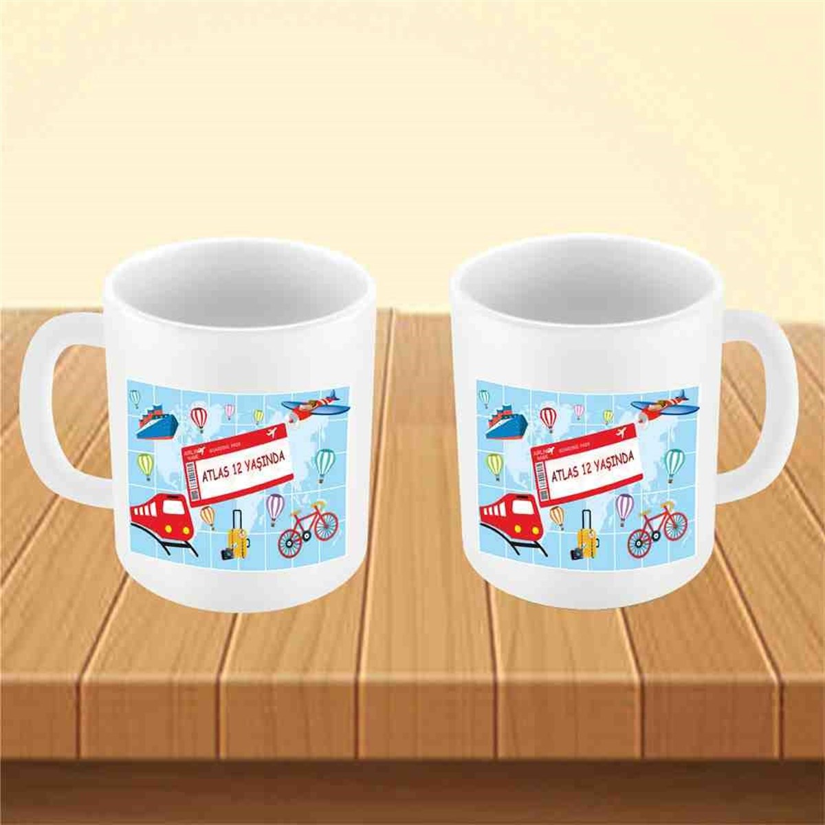 Seyahat Konsept Kupa Bardak Mug 
