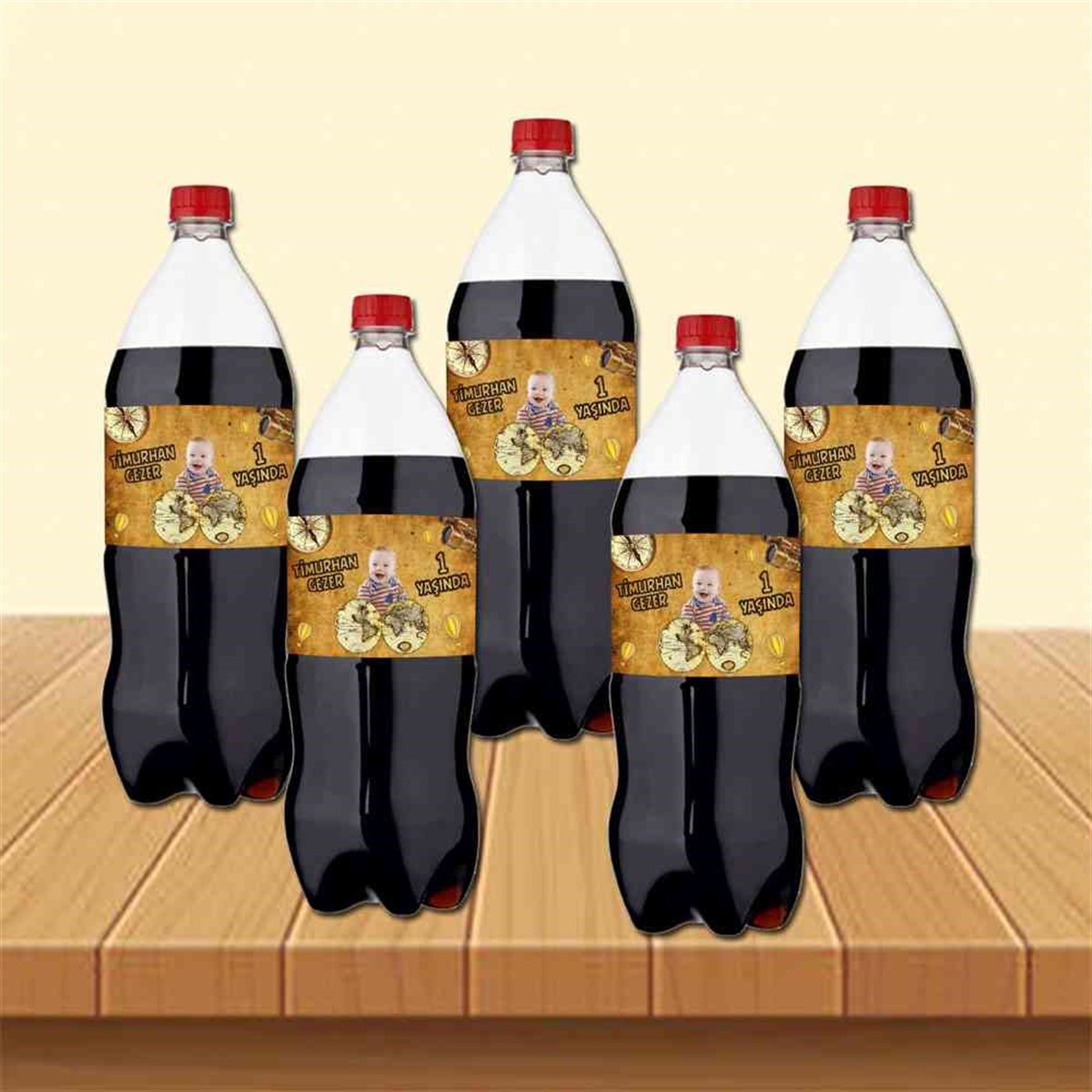 Seyahat Temalı Cola Şisesi Bandı    