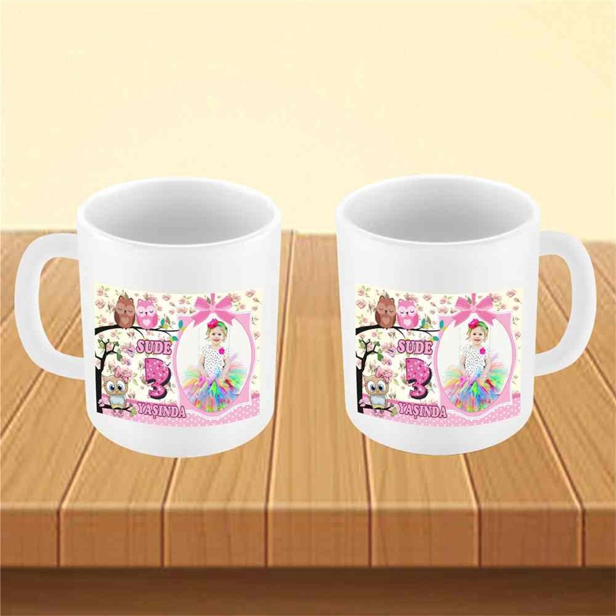 Şirin Baykuş Konsept Kupa Bardak Mug  