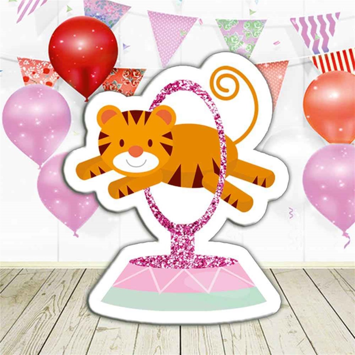 Sirk Kaplan Şekilli Ayaklı Pano 