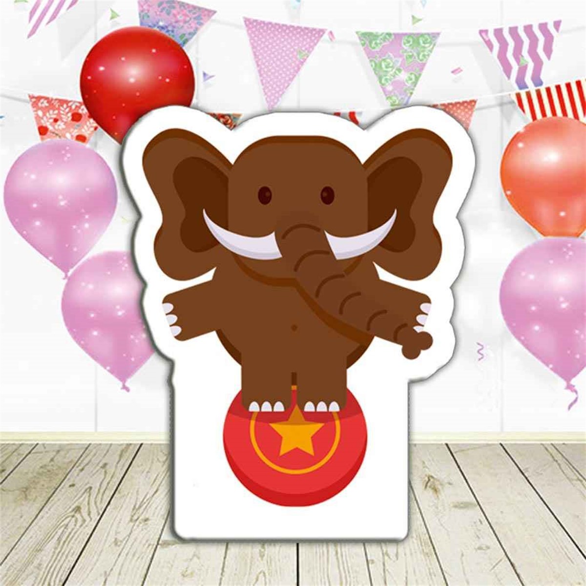 Sirk Konsept Filli Sevimli Ayaklı Pano 