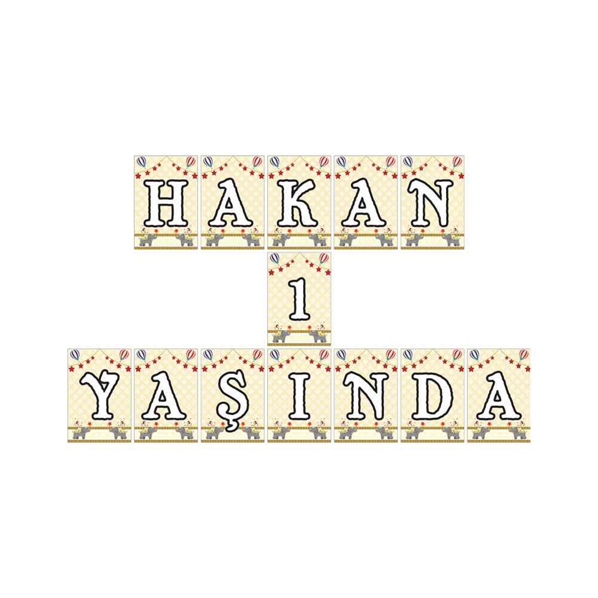 Sirk Konsept Harf Banner 