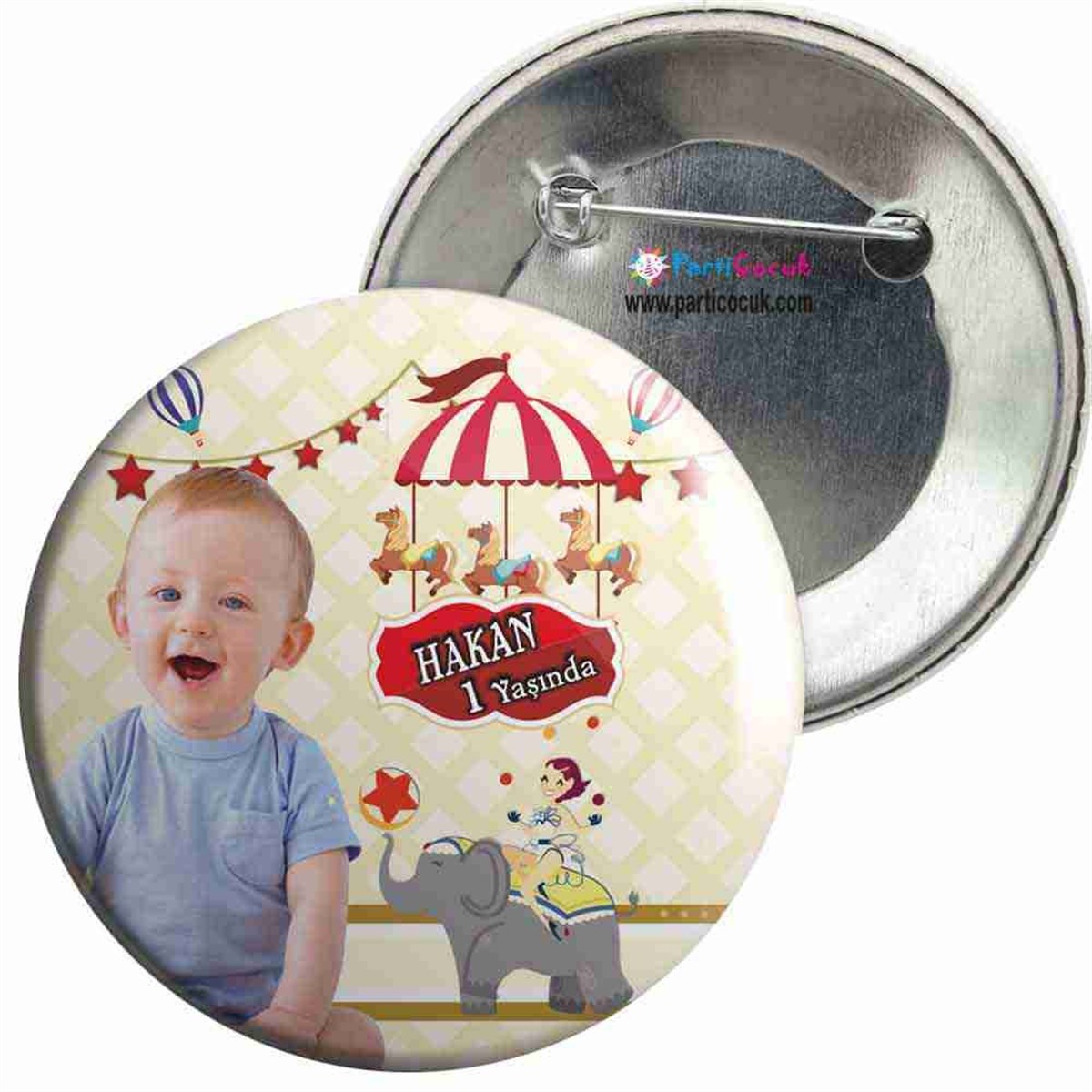 Sirk Konsept İğneli Rozet  