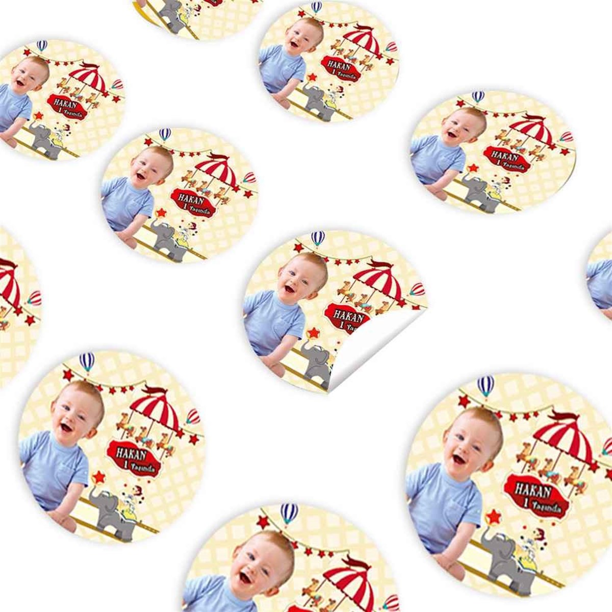 Sirk Konsept Sticker 30 Adet 