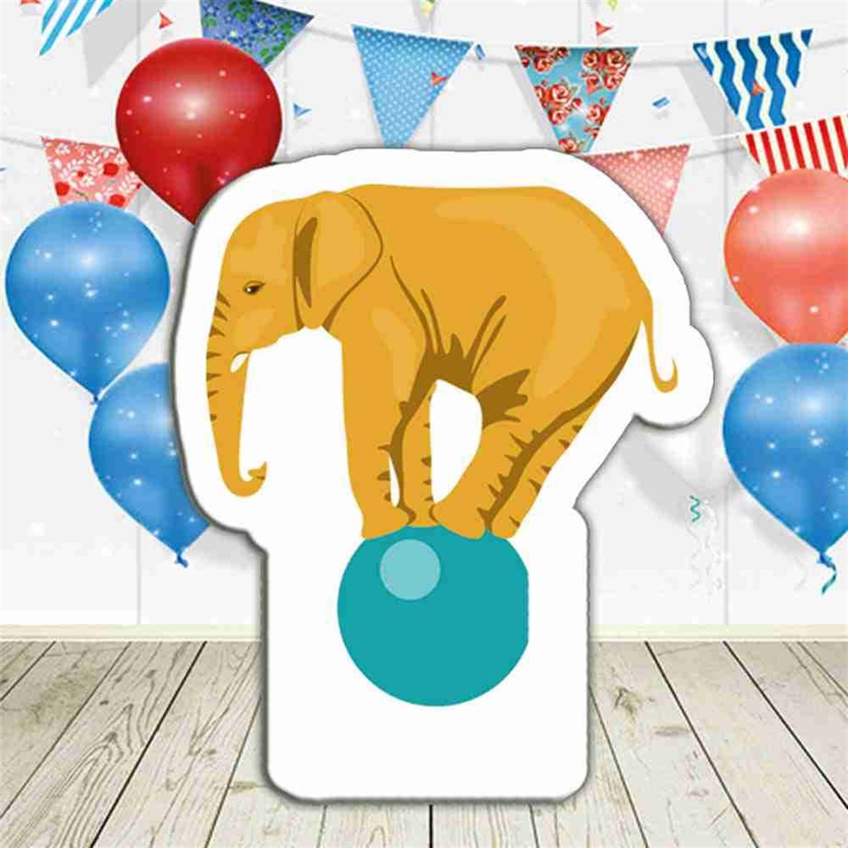 Sirkte Oyuncu Fil Pano 