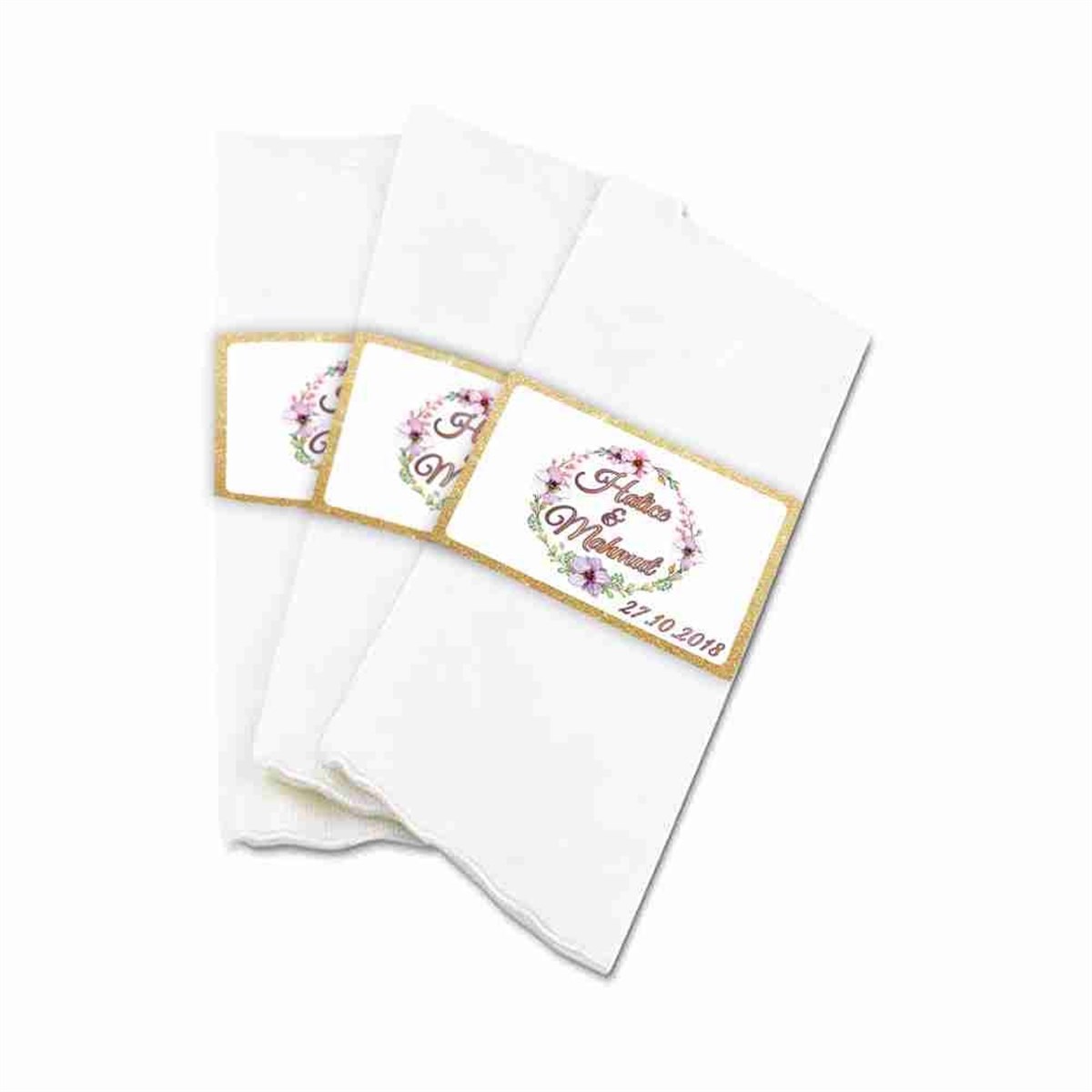 Siyah Çizgili Peçete Sargısı 