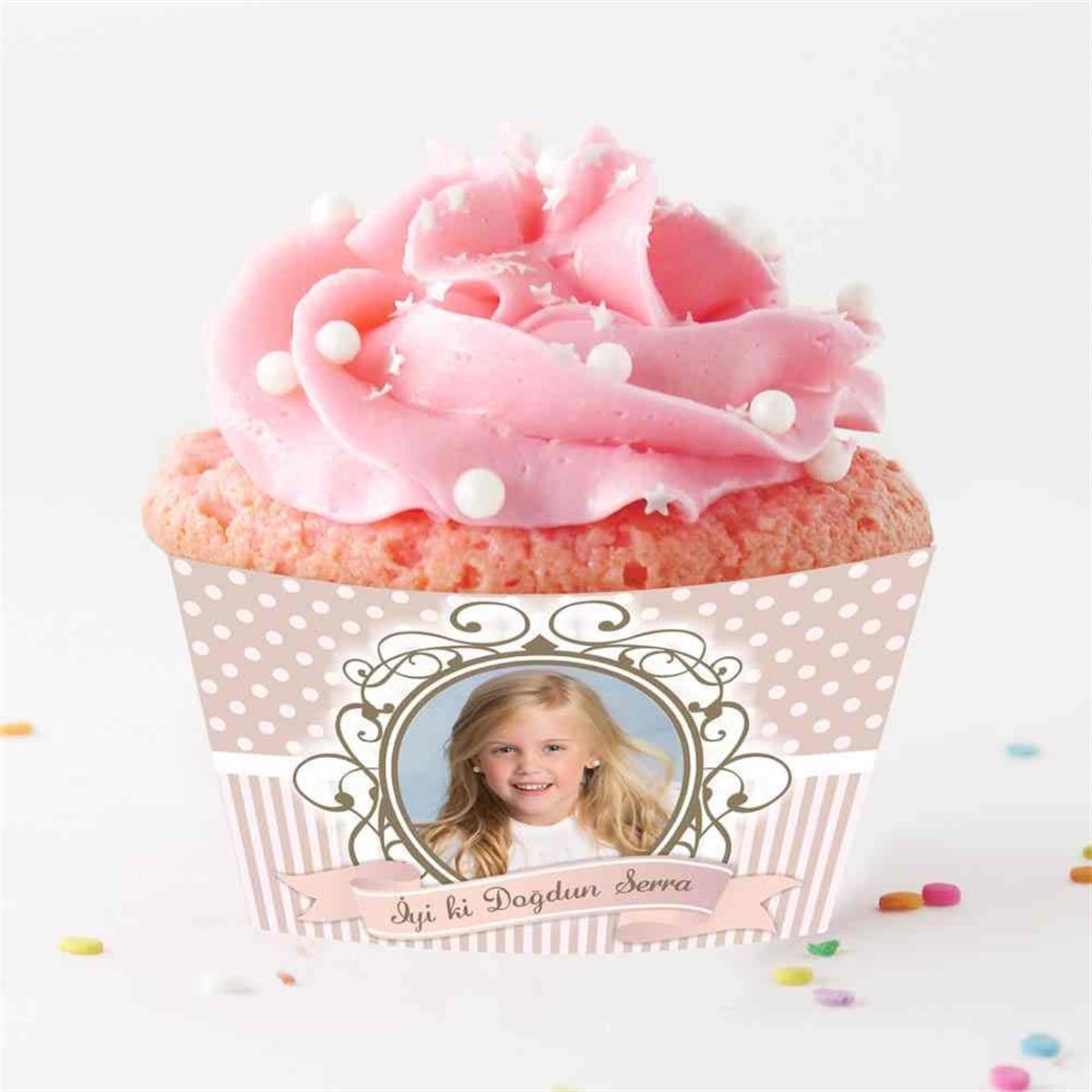 Soft Vintage Cupcake Sargısı  