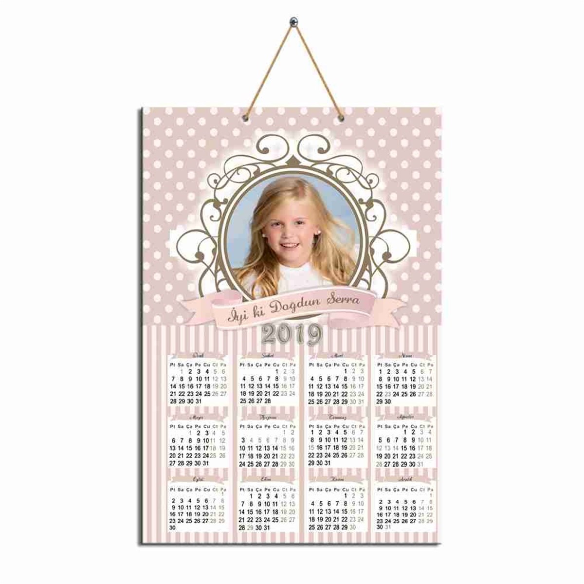 Soft Vintage Karton Takvim  