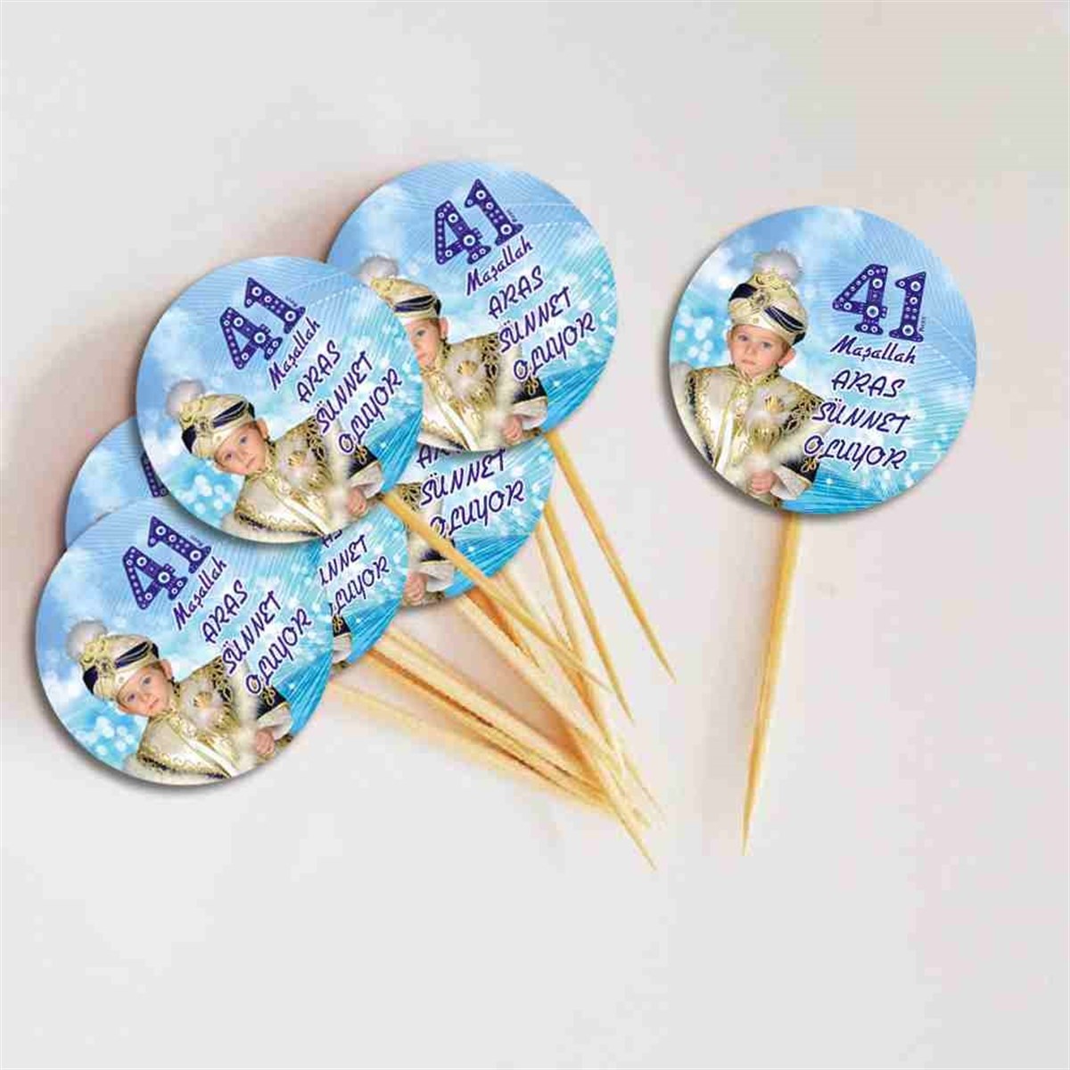 Sünnet 41 Kere Maşallah Nazar Boncuklu Cupcake Kurdanı 