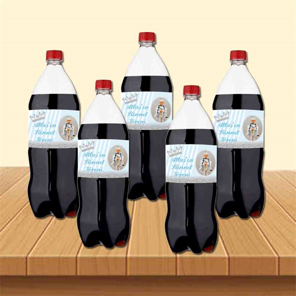 Sünnet Düğün Gümüş Simli Cola Şisesi Bandı 