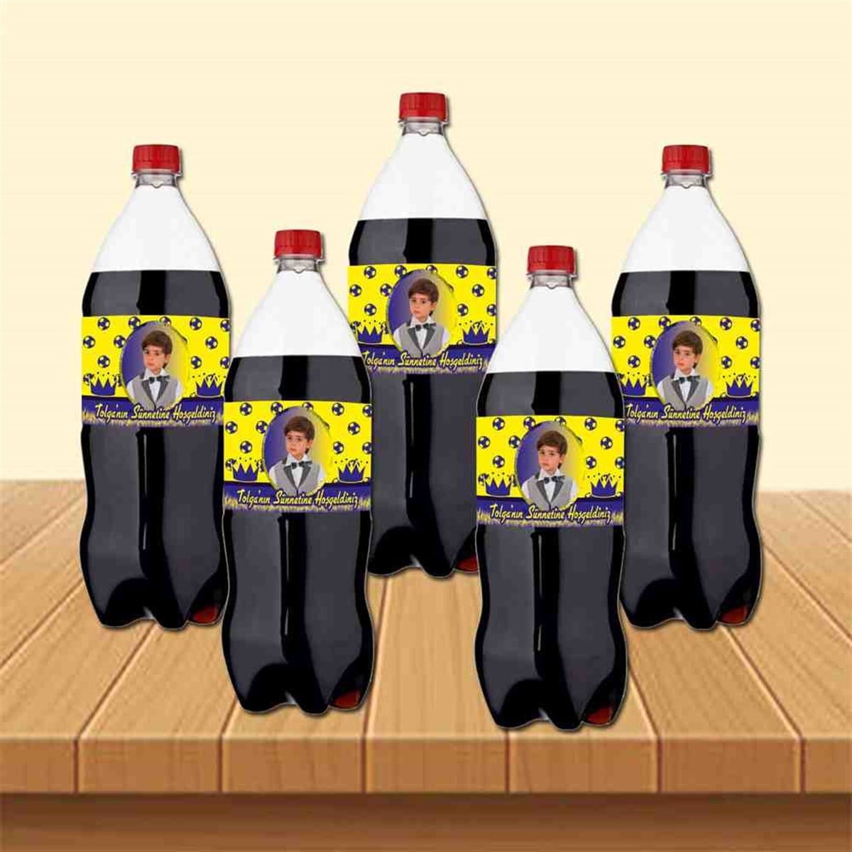 Sünnet Fenerbahçe Sarı Lacivert Toplu Cola Şisesi Bandı 