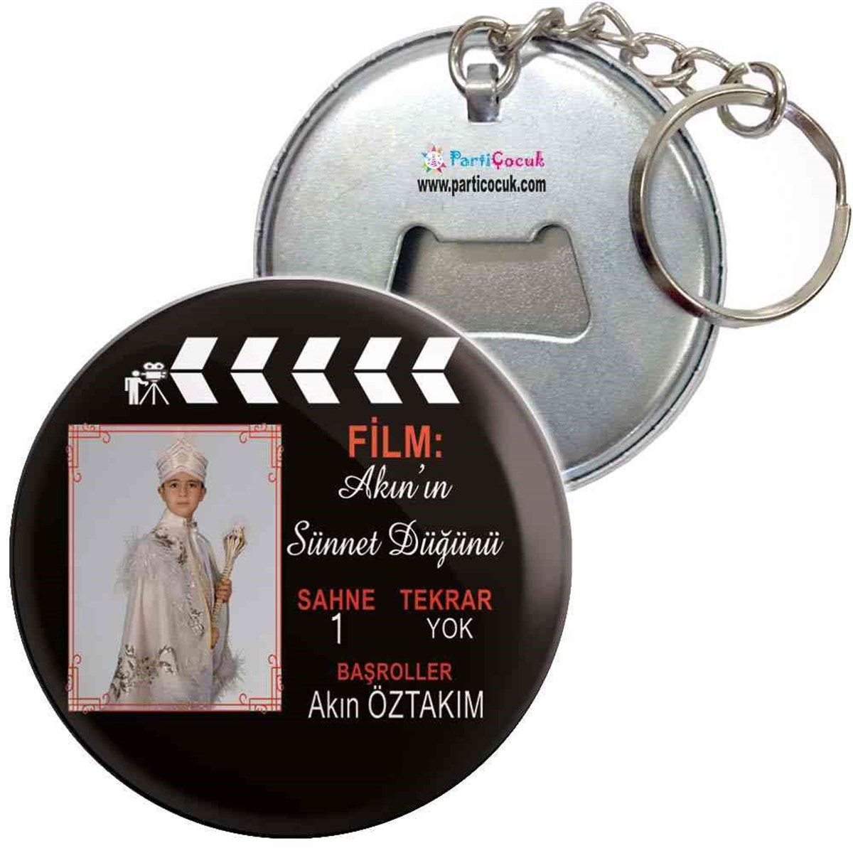 Sünnet Film Klaket Süsleme Parti Malzemeleri Anahtarlı Açacak 
