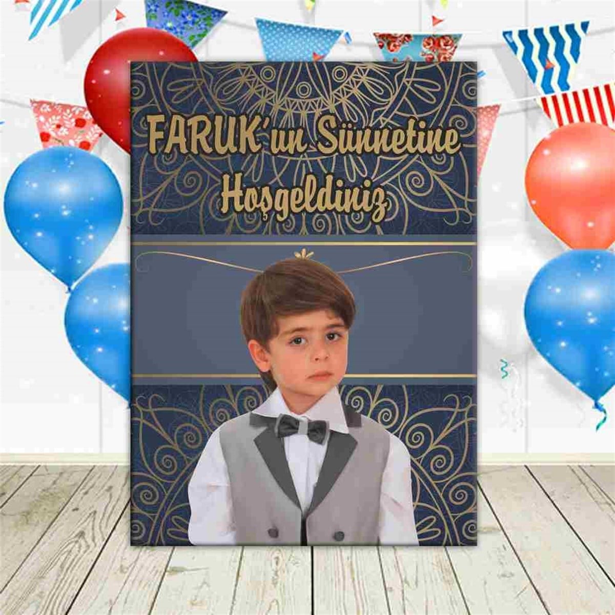 Sünnet Kişiye özel Tasarımlı Sünnet Ayaklı Pano 