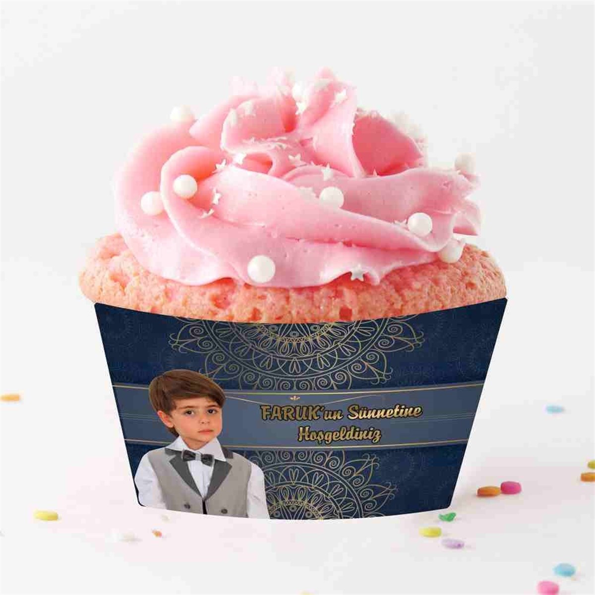 Sünnet Kişiye özel Tasarımlı Sünnet Cupcake Sargısı 