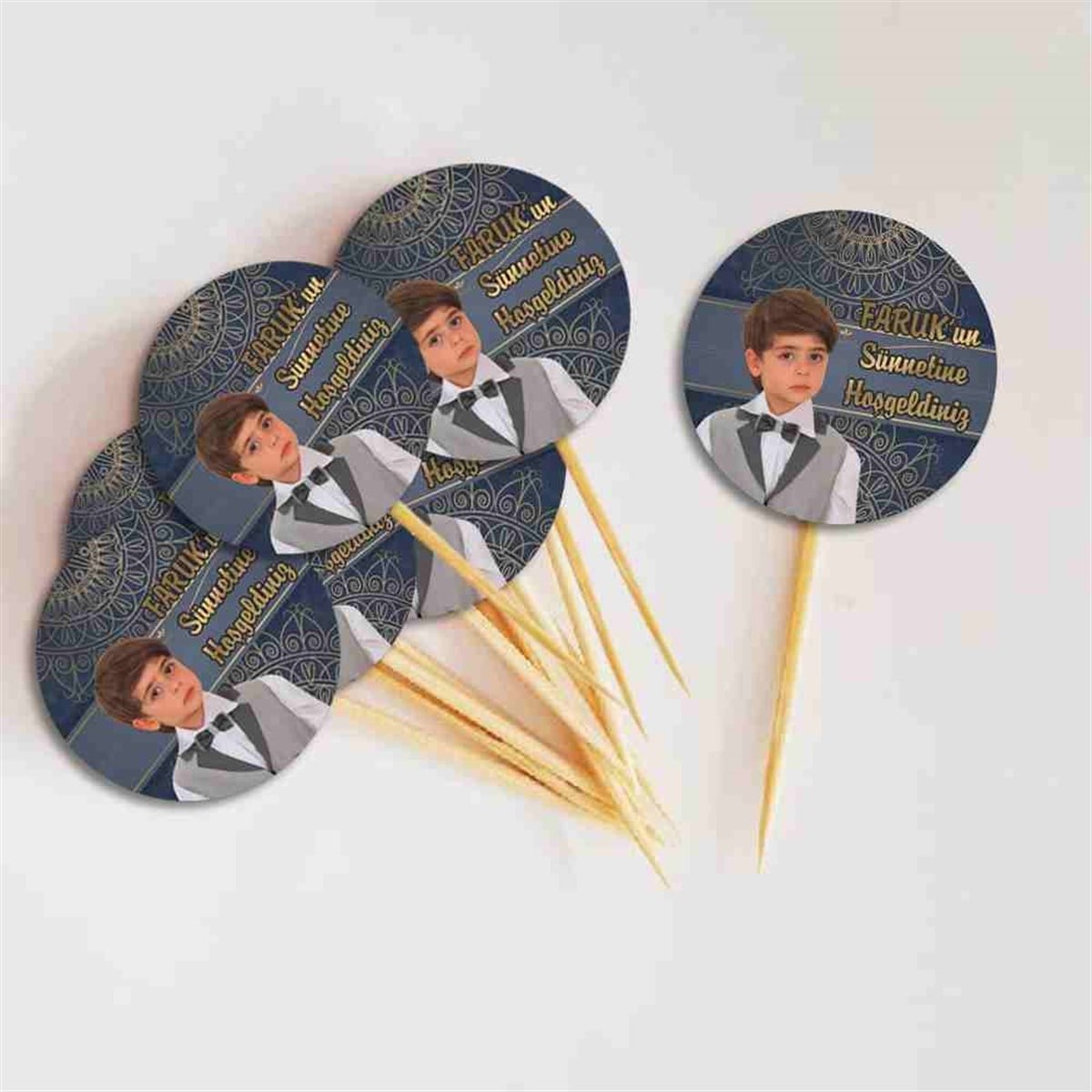 Sünnet Kişiye özel Tasarımlı Sünnet Cupcake Kurdanı 