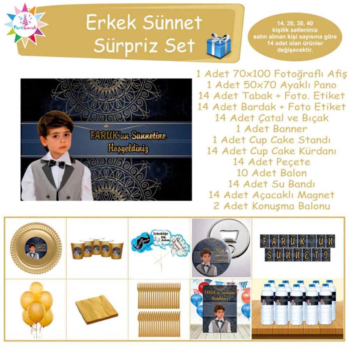 Sünnet Kişiye özel Tasarımlı Sünnet Sürpriz Set 